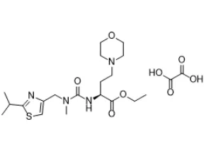 ethyl (2S)-2-[[methyl-[(2-propan-2-yl-1,3-thiazol-4-yl)methyl]carbamoyl]amino]-4-morpholin-4-ylbutanoate;oxalic acid