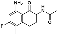 N-(8-amino-6-fluoro-5-methyl-1-oxo-1,2,3,4-tetrahydronaphthalen-2-yl)acetamide