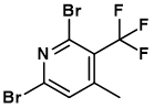 2,6-dibromo-4-methyl-3-(trifluoromethyl)pyridine