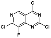 2,4,7-trichloro-8-fluoropyrido[4,3-d]pyrimidine